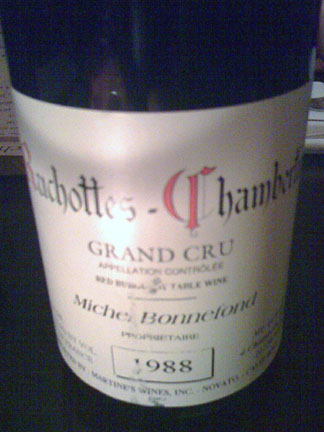 Bonnefond Ruchottes Chambertin